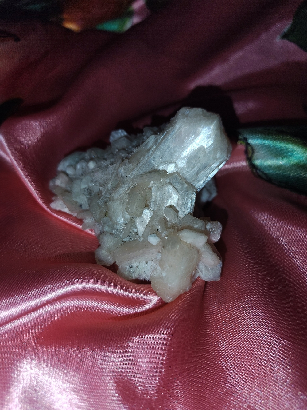 Natural Stilbite Zeolite Crystal Cluster | Peach Cream Mineral Specimen